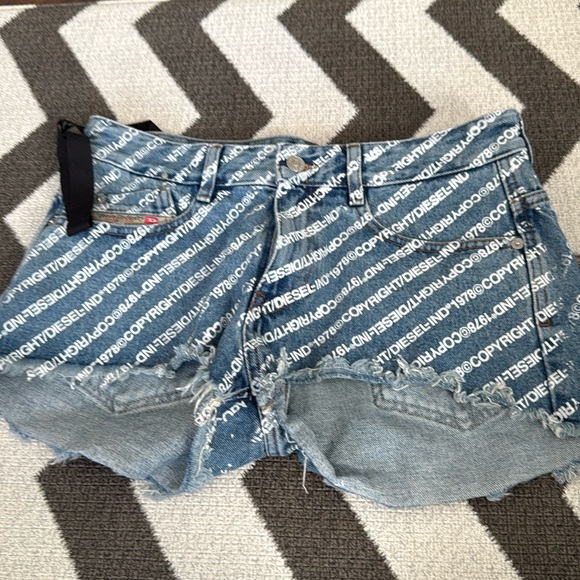 diesel denim shorts